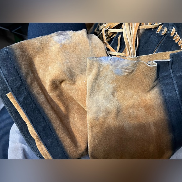 Genuine Leather fringe, lined, pants by 3B West by Tansmith - Picture 11 of 16